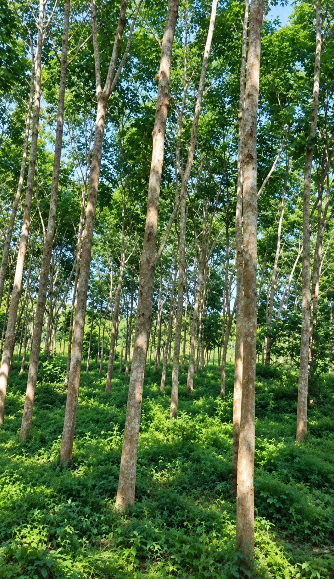 Hévéas de la plantation de Moronou